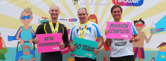Drysure at the Superhero Triathlon 