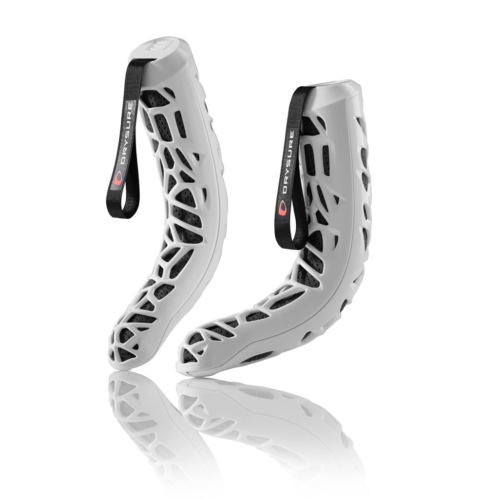 Black and White Drysure Extreme boot dryers on a white background.