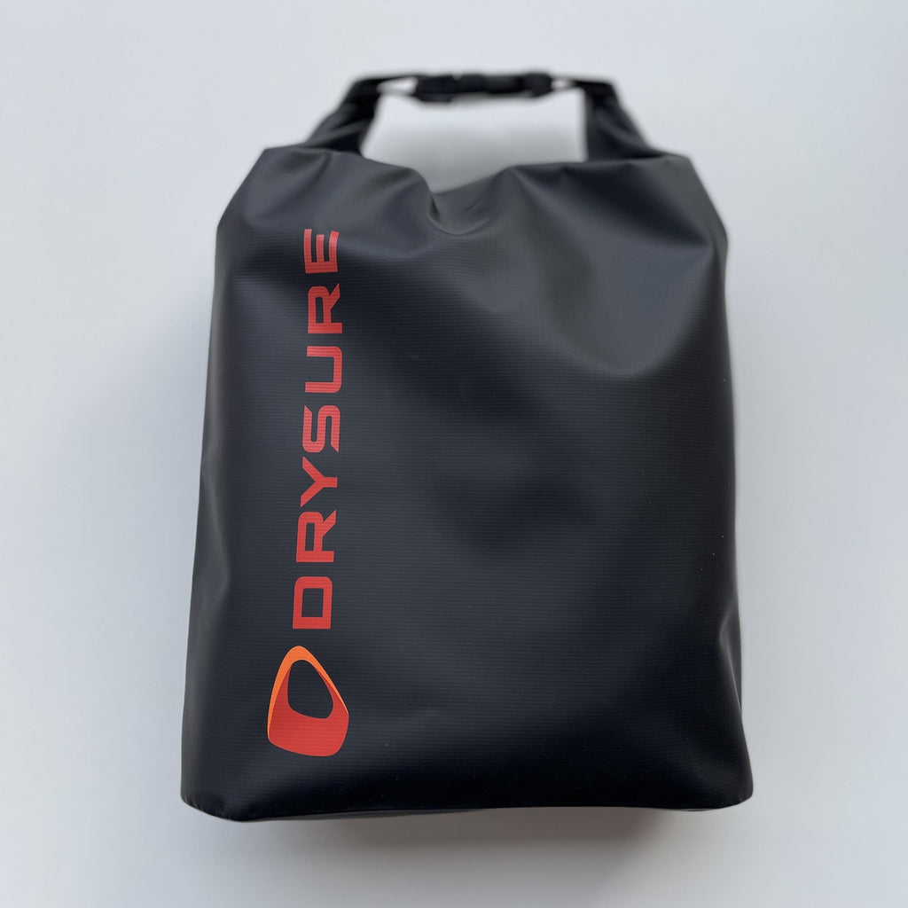Large dry bag with drysure logo in orange on a white background
